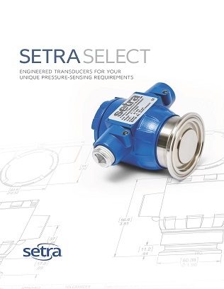 Customized Pressure Transducers- Setra Select
