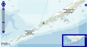 Shishaldin Volcano Alaska Location Map