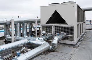 A typical rooftop air handling unit