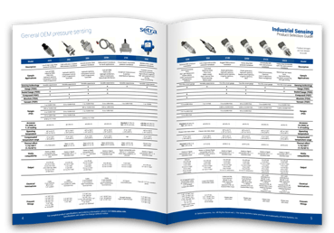 Thumbnail of Setra's industrial pressure product selection guide.