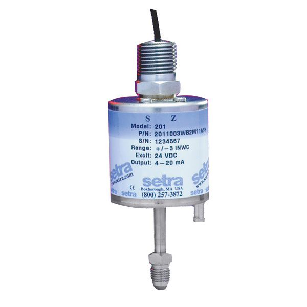 Setra Diff Pressure Sensor 0-1in WC 4-20ma Model 267MR2WD11A1CN for sale online 