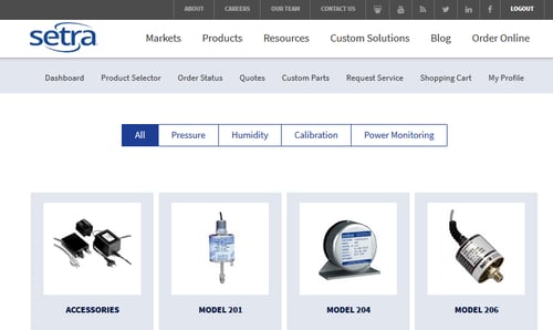 Setra's Online Order Management System