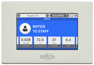 The Setra FLEX environmental room monitor and controller