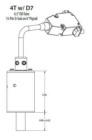 Vacuum Capacitance Manometer 730 option connector