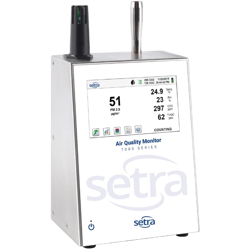 Setra 7301-7302 AQM Remote Airborne Particle Counter and Environmental Monitor