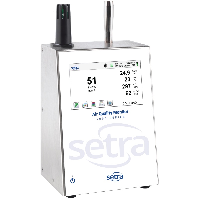 Setra 7301-7302 AQM Remote Airborne Particle Counter and Environmental Monitor