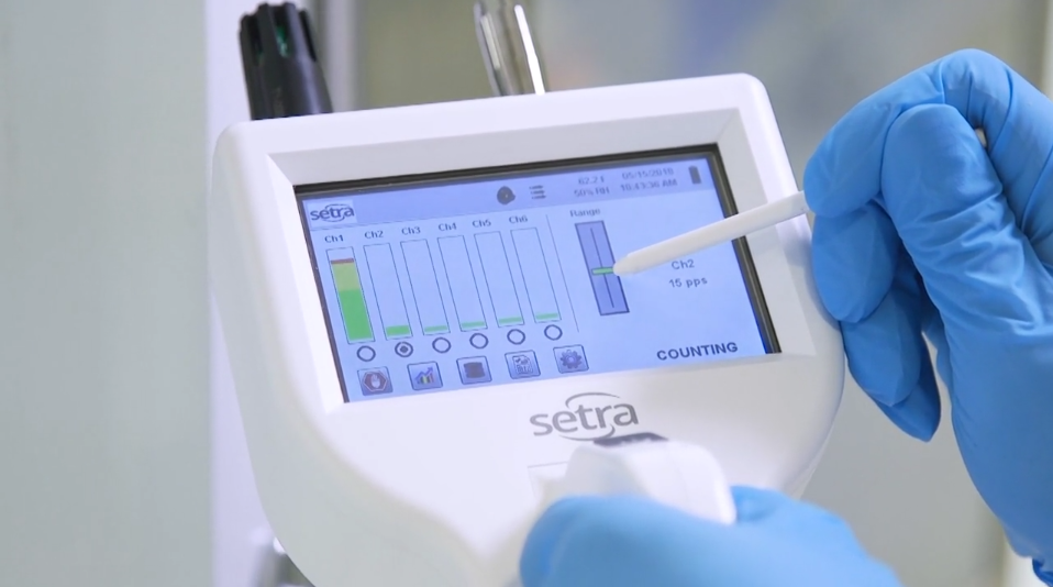 What can a non-viable particle counter do that viable air sampling cannot?